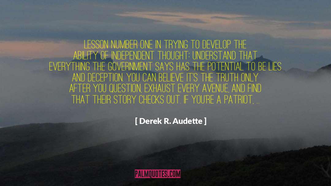 Exhaust quotes by Derek R. Audette
