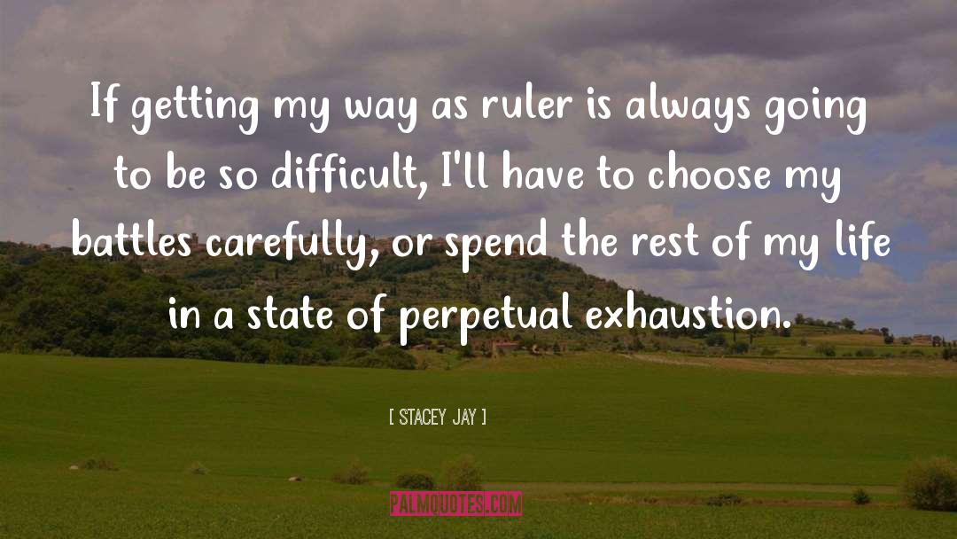 Exhaustion quotes by Stacey Jay