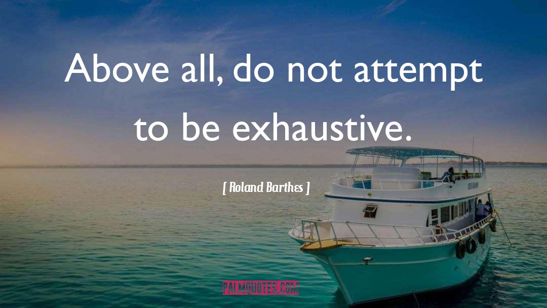 Exhaustive quotes by Roland Barthes