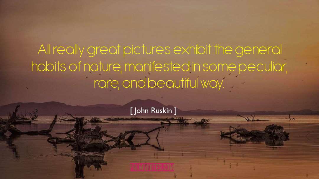 Exhibit quotes by John Ruskin