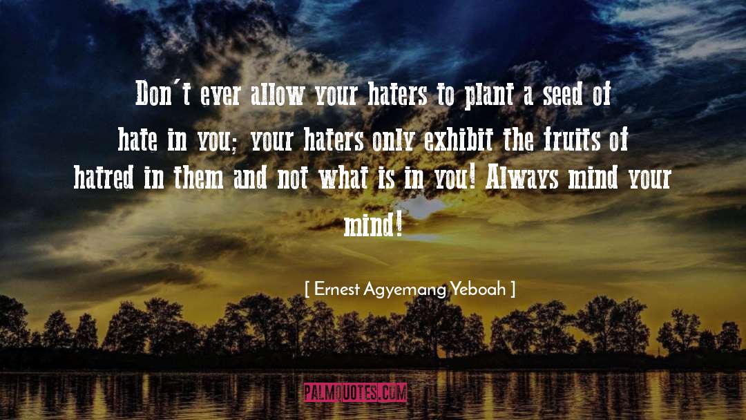 Exhibit quotes by Ernest Agyemang Yeboah