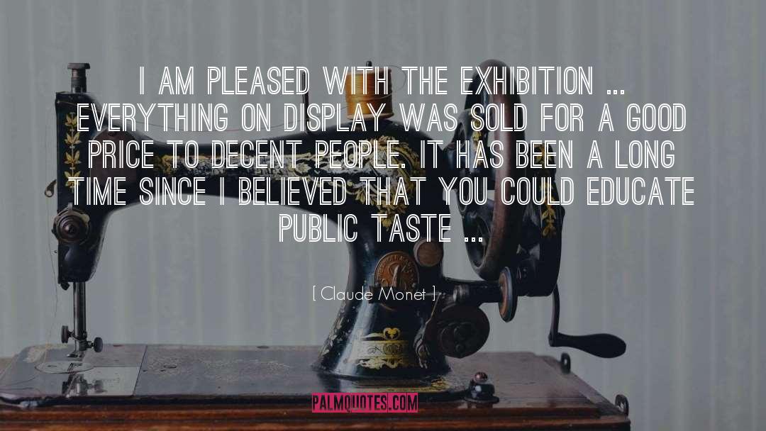 Exhibition quotes by Claude Monet