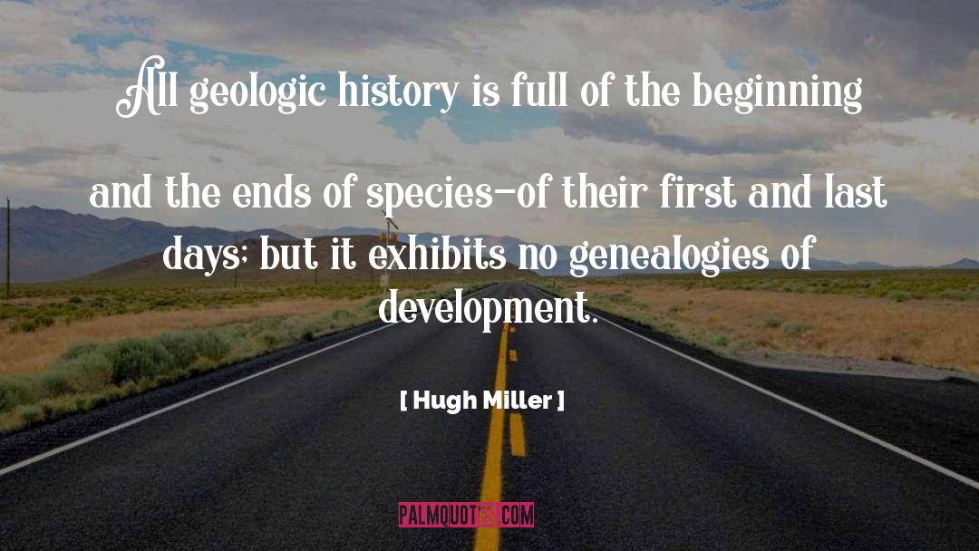 Exhibits quotes by Hugh Miller