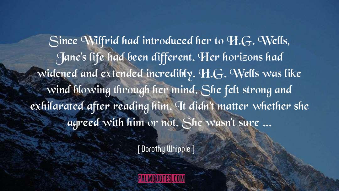 Exhilarated quotes by Dorothy Whipple