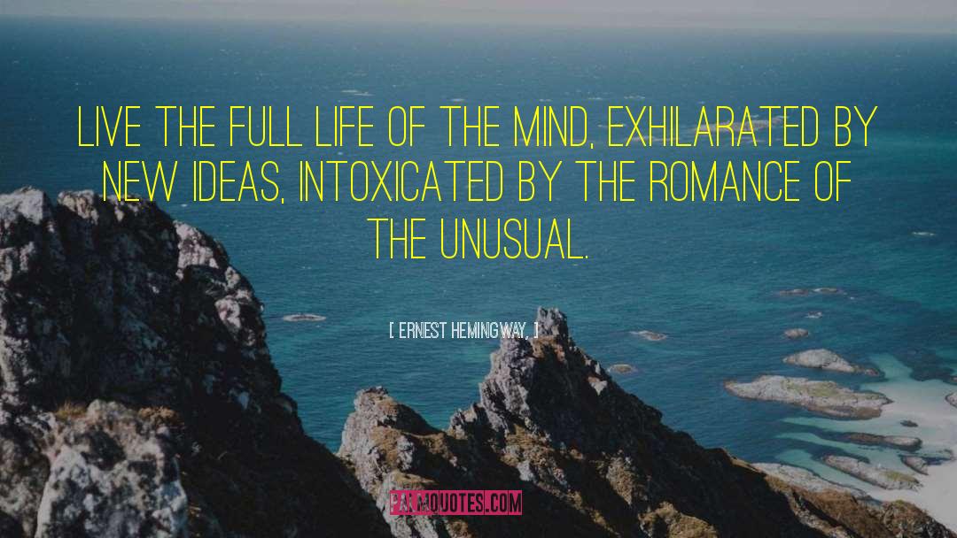Exhilarated quotes by Ernest Hemingway,