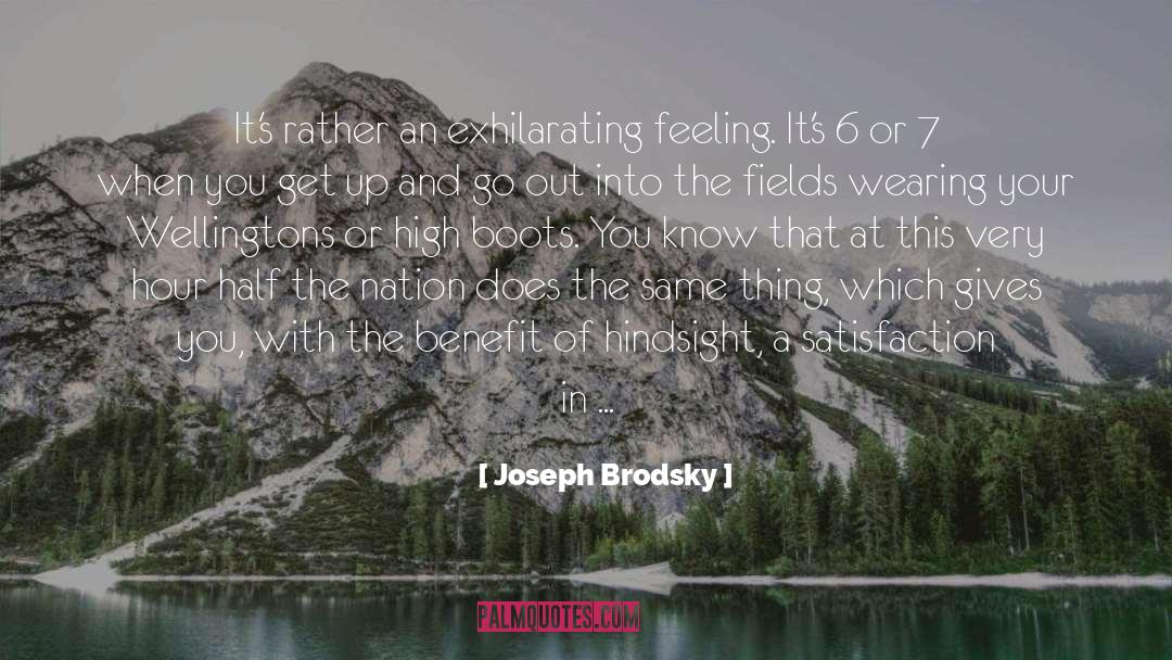 Exhilarating Feeling quotes by Joseph Brodsky