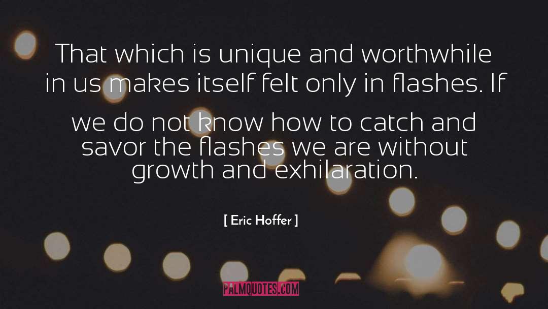 Exhilaration quotes by Eric Hoffer