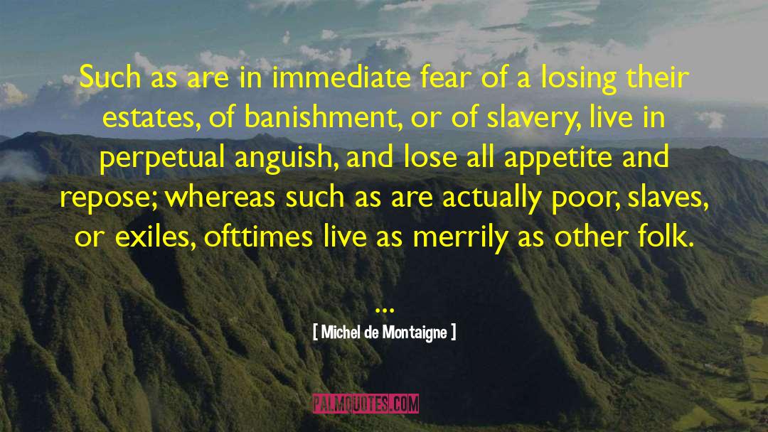 Exiles quotes by Michel De Montaigne