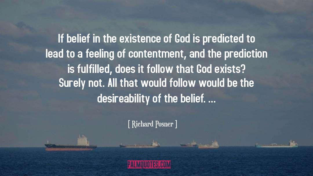 Existence Of God quotes by Richard Posner