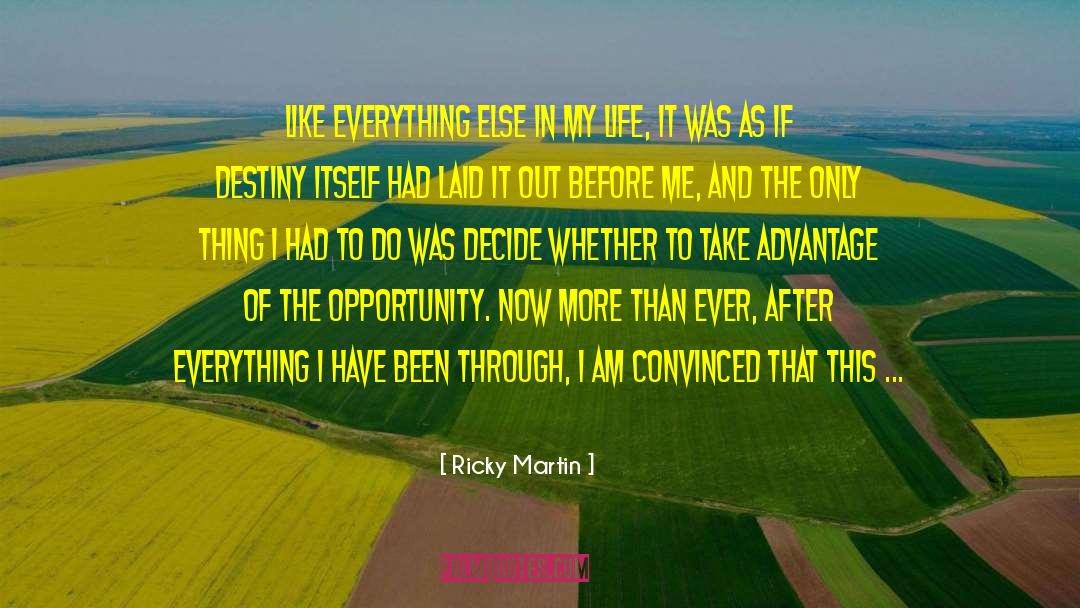 Existence Of Life quotes by Ricky Martin