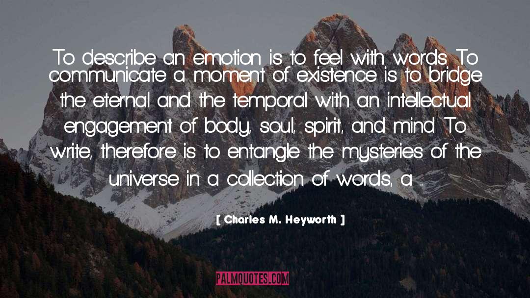 Existence Writing Wildflowers quotes by Charles M. Heyworth