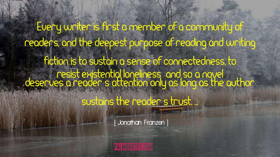 Existential Observation quotes by Jonathan Franzen