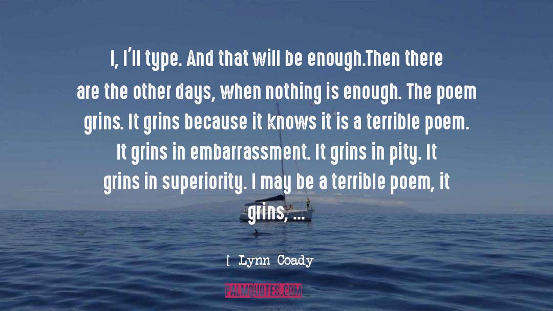 Existential Poetry quotes by Lynn Coady