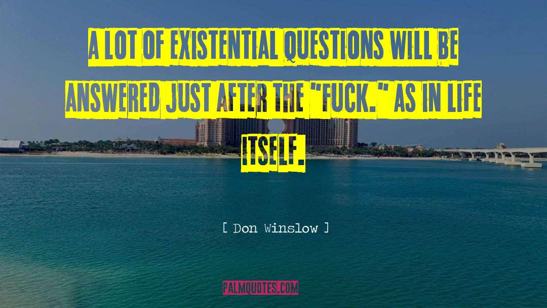 Existential Questions quotes by Don Winslow