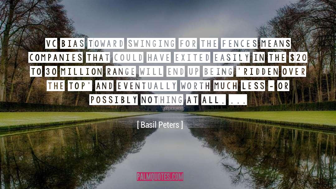 Exited quotes by Basil Peters