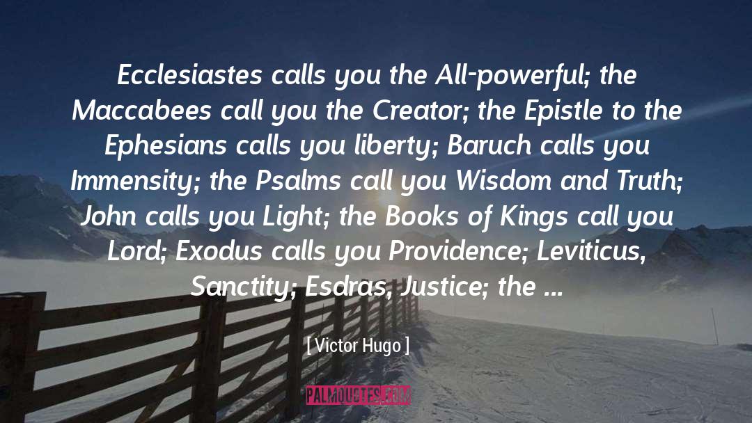 Exodus quotes by Victor Hugo
