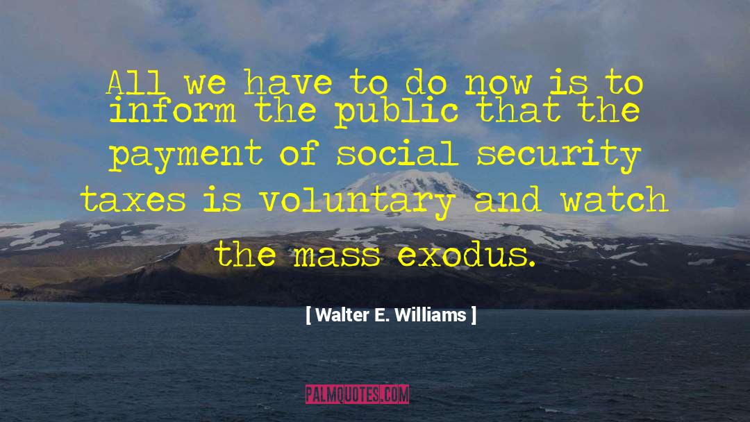 Exodus quotes by Walter E. Williams
