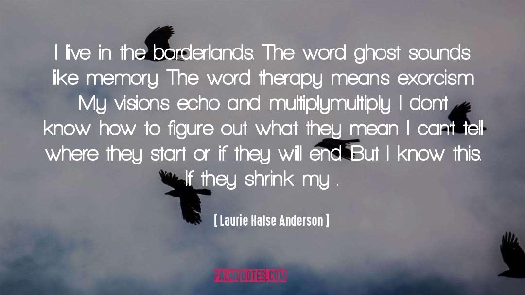 Exorcism quotes by Laurie Halse Anderson