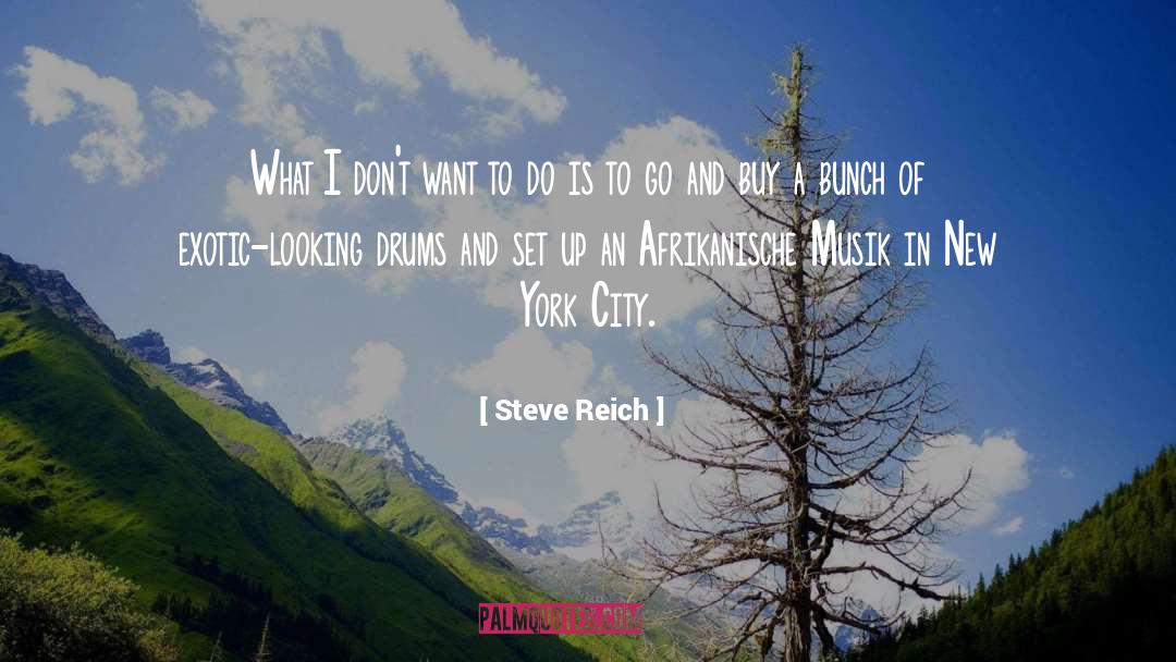 Exotic quotes by Steve Reich