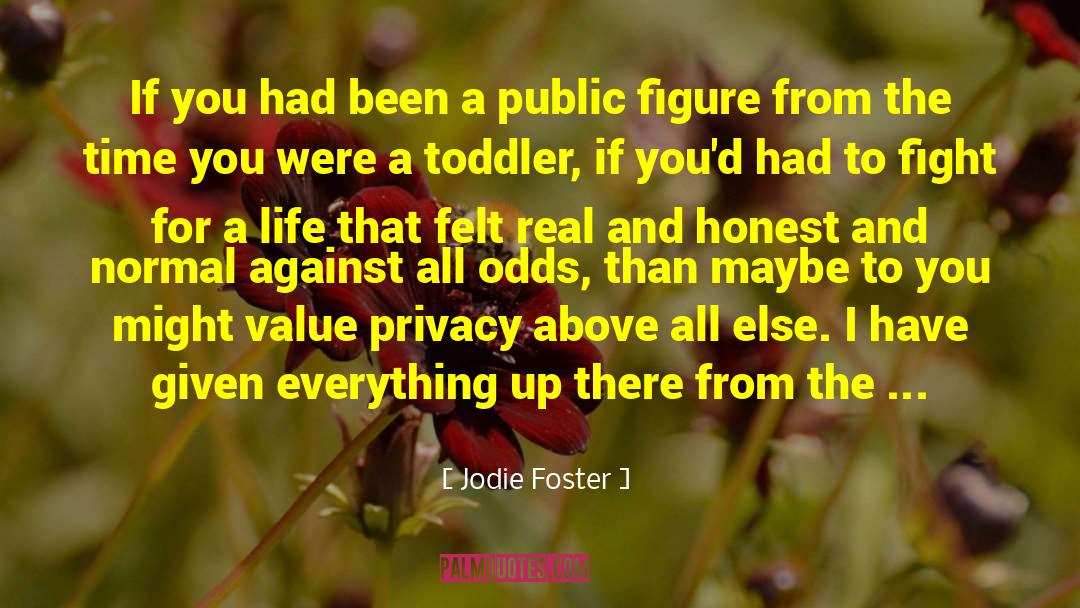Expandable Privacy quotes by Jodie Foster