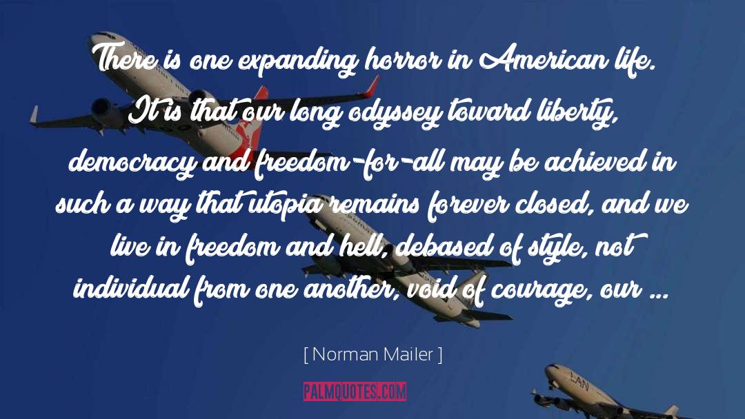 Expanding quotes by Norman Mailer