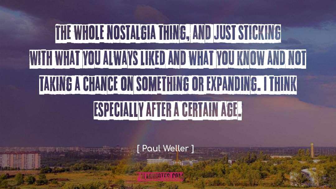 Expanding quotes by Paul Weller