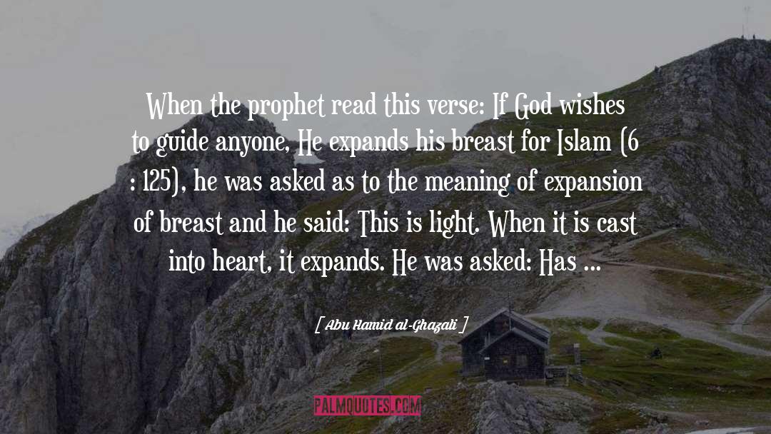 Expands quotes by Abu Hamid Al-Ghazali