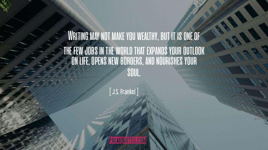 Expands quotes by J.S. Frankel