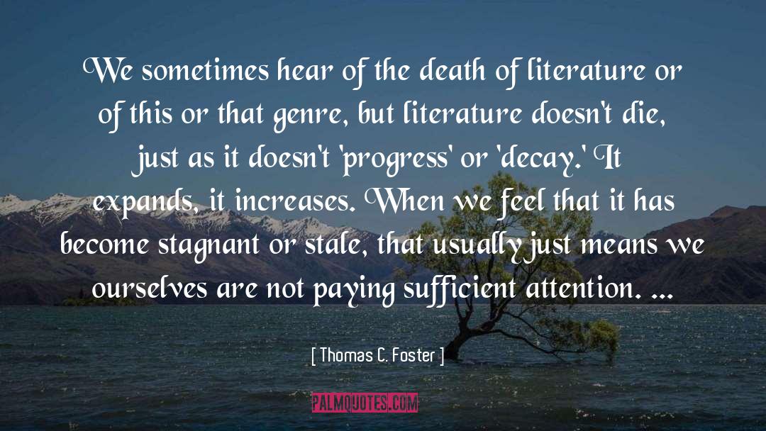 Expands quotes by Thomas C. Foster
