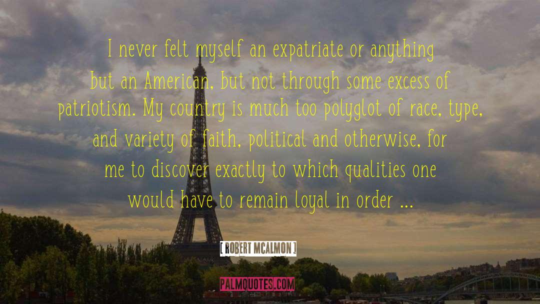 Expatriate quotes by Robert McAlmon