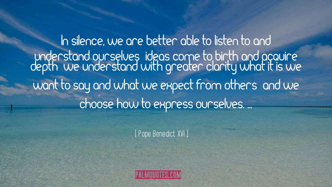 Expect From Others quotes by Pope Benedict XVI