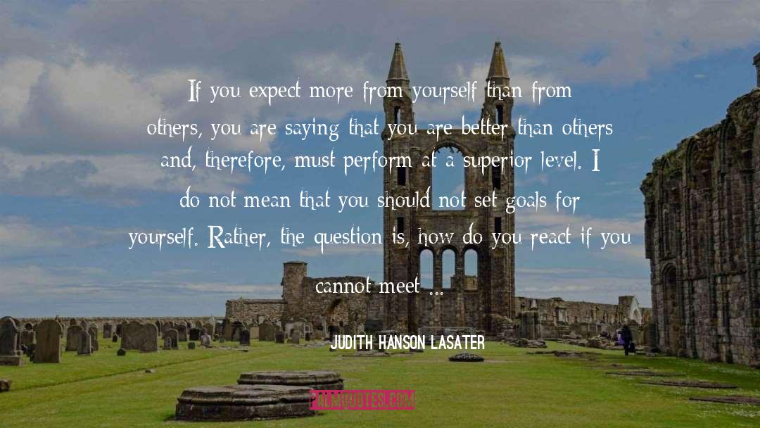 Expect From Others quotes by Judith Hanson Lasater
