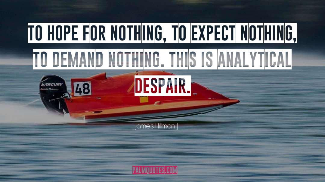 Expect Nothing quotes by James Hillman