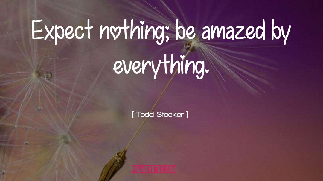 Expect Nothing quotes by Todd Stocker