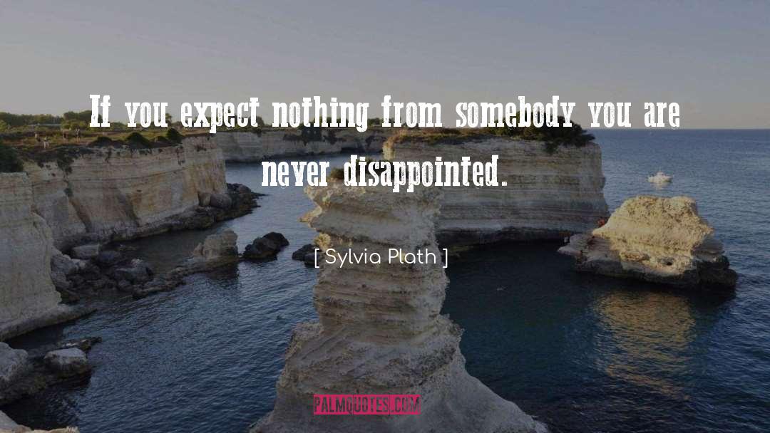 Expect Nothing quotes by Sylvia Plath