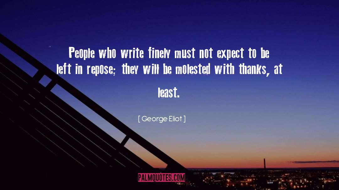 Expect quotes by George Eliot