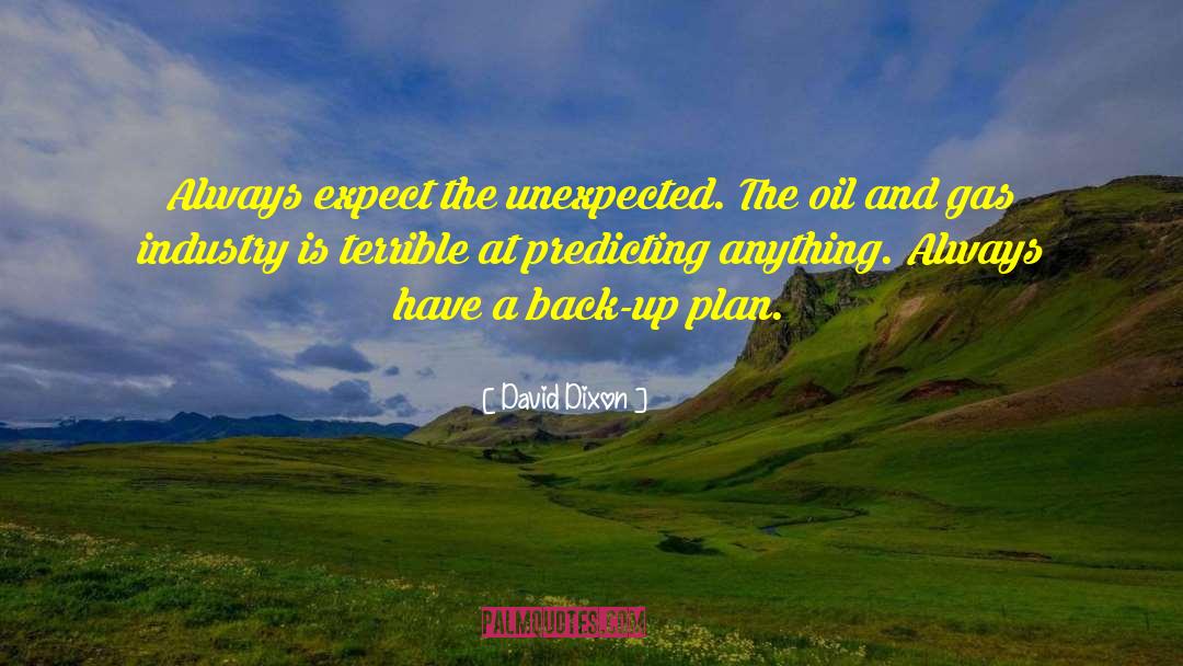 Expect The Unexpected quotes by David Dixon