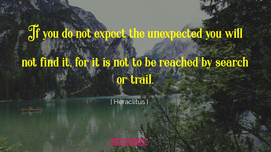 Expect The Unexpected quotes by Heraclitus