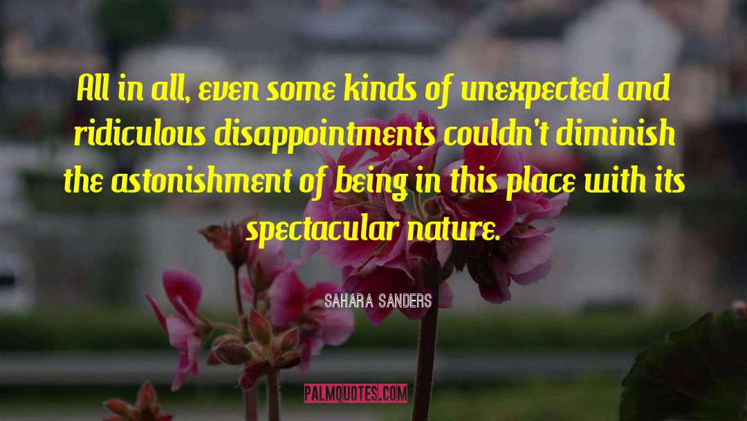 Expect The Unexpected quotes by Sahara Sanders