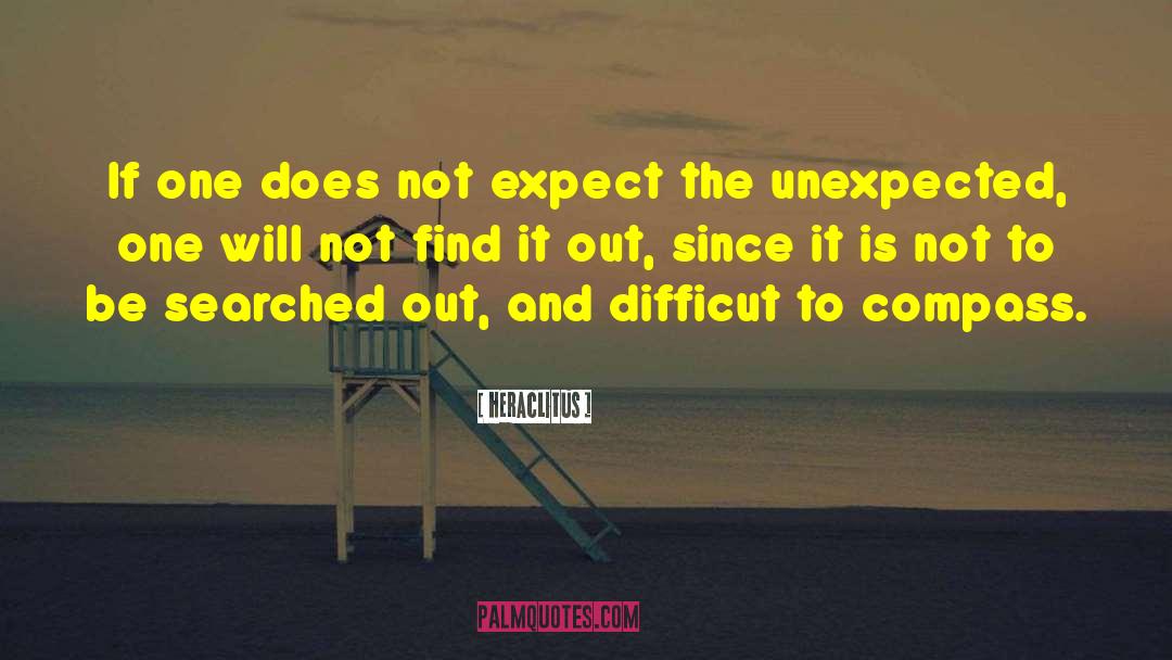 Expect The Unexpected quotes by Heraclitus