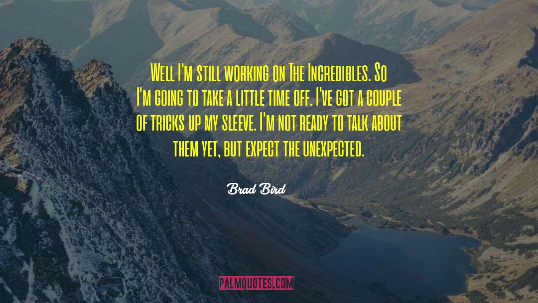 Expect The Unexpected quotes by Brad Bird