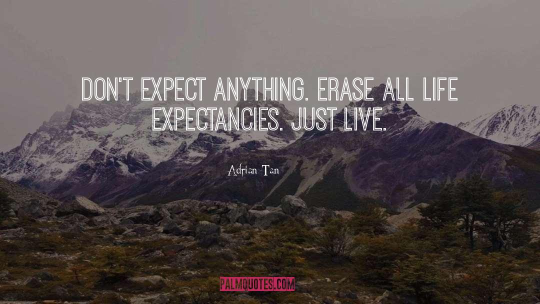 Expectancies quotes by Adrian Tan