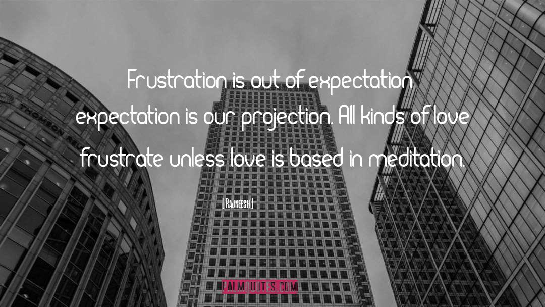 Expectation quotes by Rajneesh