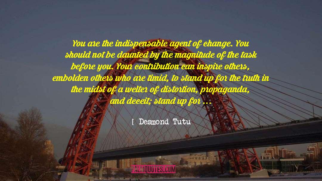 Expectations From Your Society quotes by Desmond Tutu