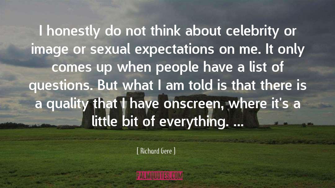 Expectations quotes by Richard Gere