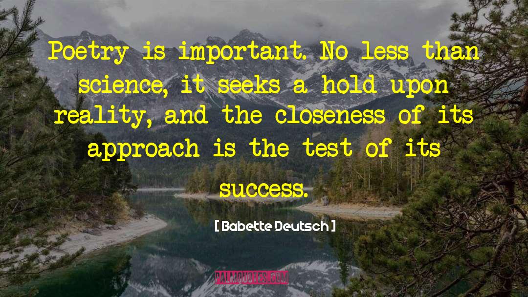 Expectations Vs Reality quotes by Babette Deutsch