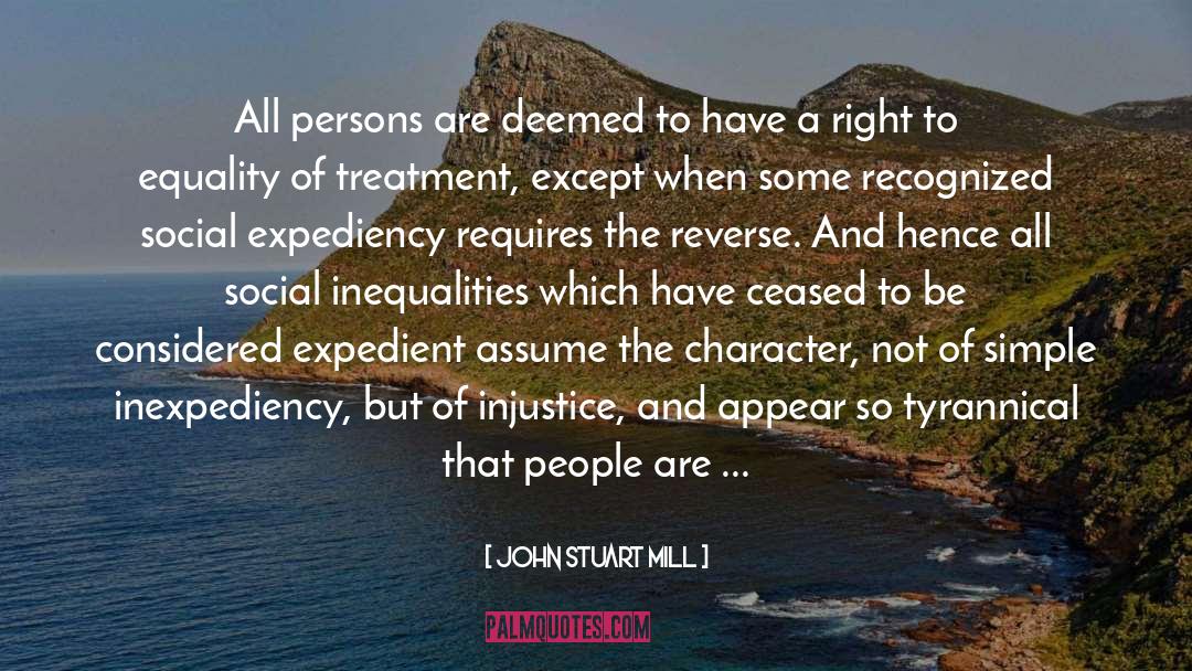 Expediency quotes by John Stuart Mill
