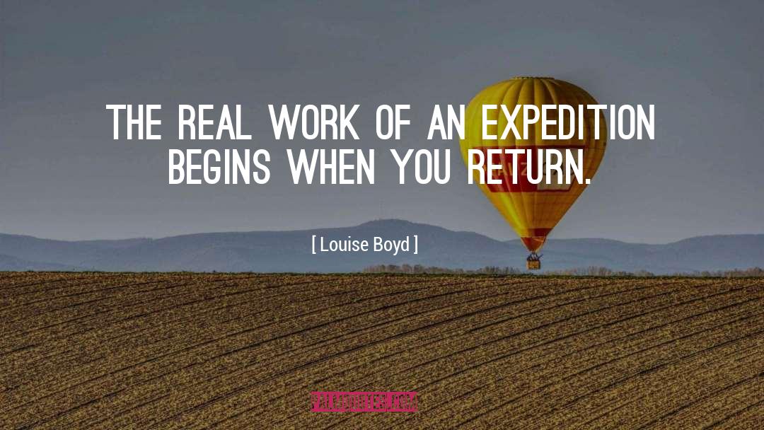 Expedition quotes by Louise Boyd