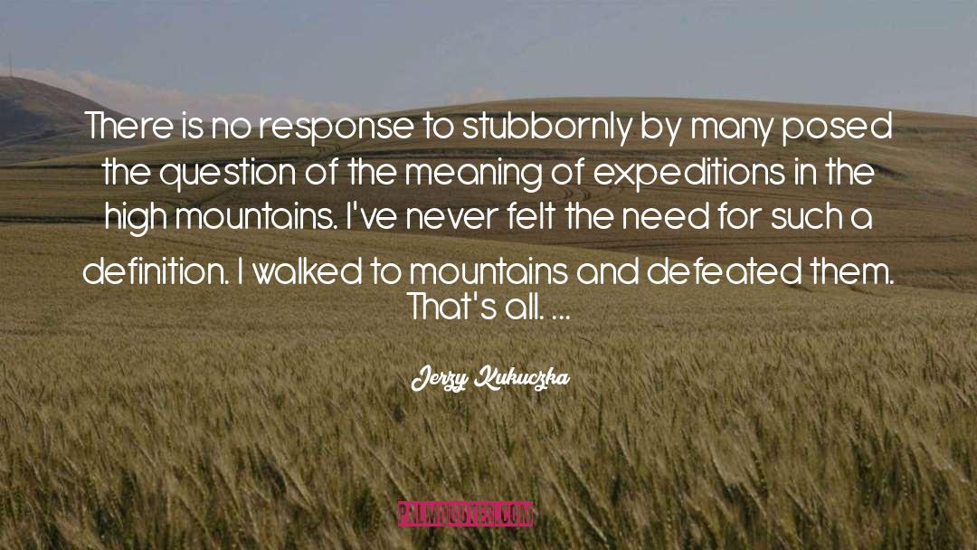 Expeditions quotes by Jerzy Kukuczka