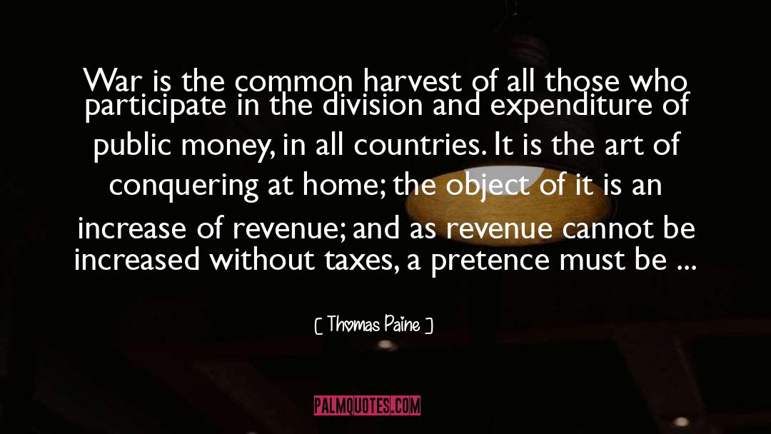 Expenditure quotes by Thomas Paine